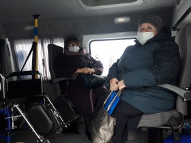 Доставка на вакцинацию граждан  старше 65 лет, проживающих в сельской местности