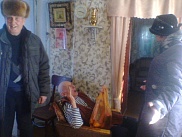 поздравление ветеранов ВОВ ст.Расшеватской с Днем защитника Отечества