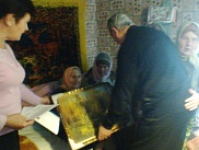поздравление вдовы УВОВ Богдановой М.С. с 95-летием